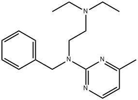 1,2-Ethanediamine,N1,N1-diethyl-N2-(4-methyl-2-pyrimidinyl)-N2-(phenylmethyl)- Struktur