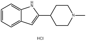 2-(1-methylpiperidin-4-yl)-1H-indole hydrochloride Struktur