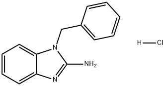 1H-Benzimidazol-2-amine, 1-(phenylmethyl)-, hydrochloride (1:1) Struktur