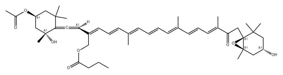 BUT-FUCOXANTHIN, 19'-(SH) Struktur