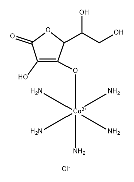 cobalt-pentammine-ascorbate complex Struktur