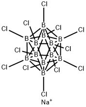 Sodium dodecachlorododecaborate Struktur