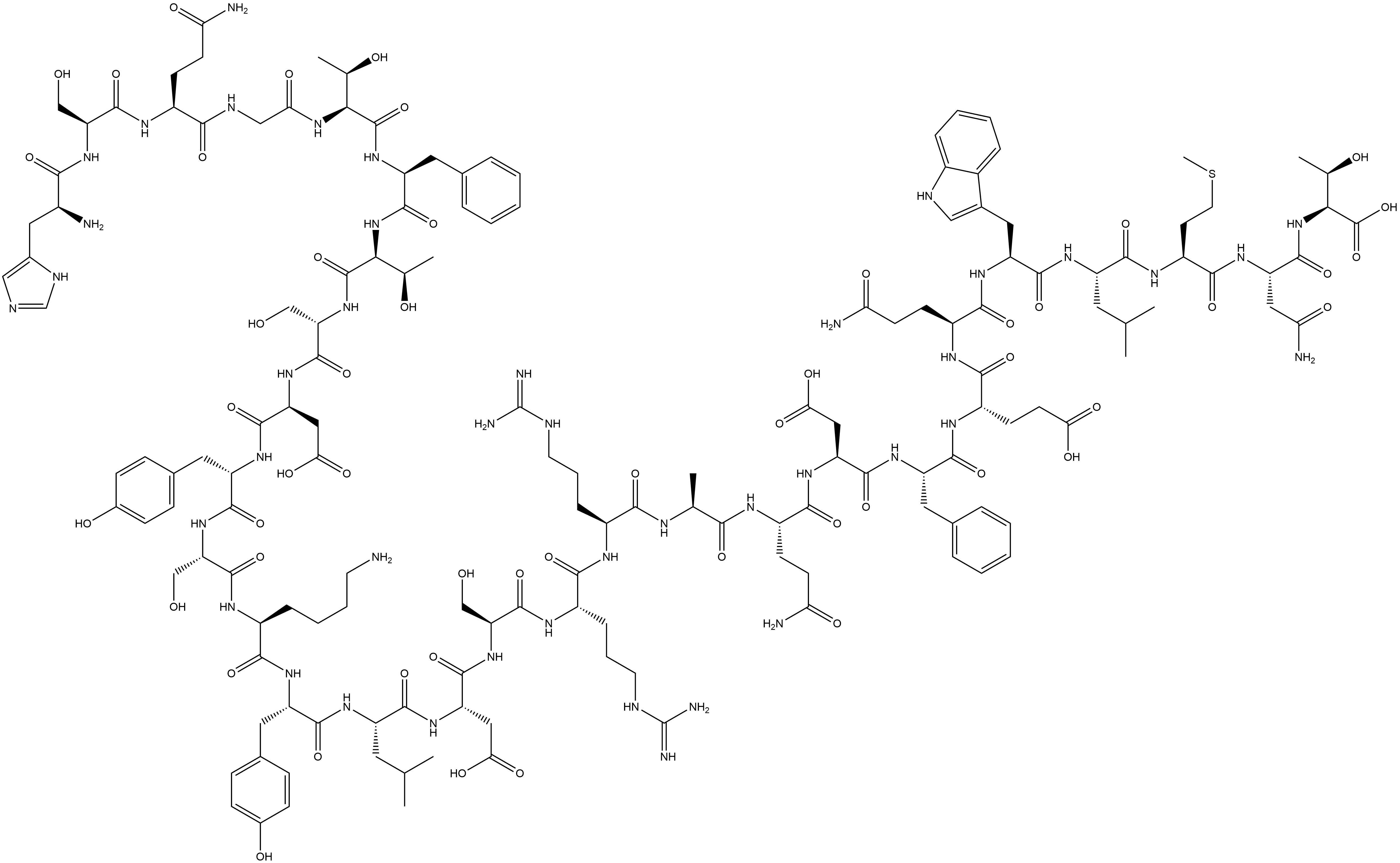 Glucagon Impurity 6 Tetratrifluoroacetate Glu 23-Glucagon) Struktur