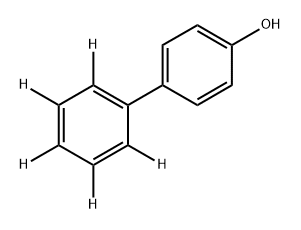 4-Hydroxy Biphenyl-D5 Struktur