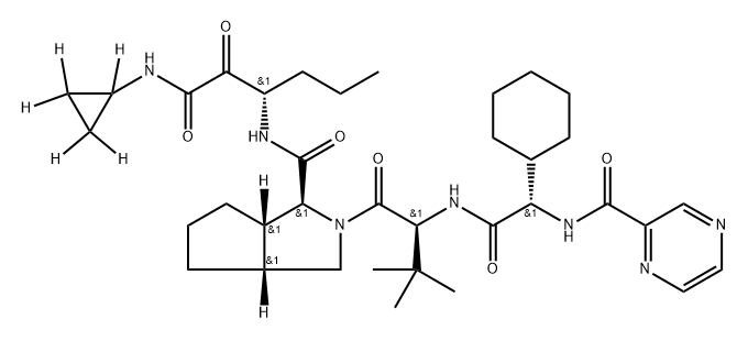 Telaprevir-D5 Struktur