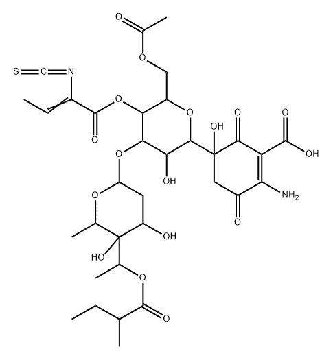 O-demethylpaulomycin A Struktur