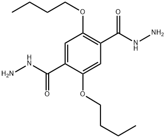 1,4-Benzenedicarboxylic acid, 2,5-dibutoxy-, 1,4-dihydrazide Struktur