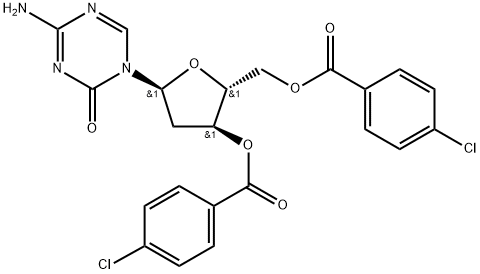 4-Amino-1-[3,5-bis-O-(4-chlorobenzoyl)-2-deoxy-α-D-erythro-pentofuranosyl]-1,3,5-triazin-2(1H)-one