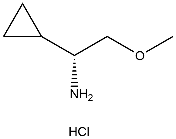 (R)-1-cyclopropyl-2-methoxyethan-1-amine hydrochloride Struktur