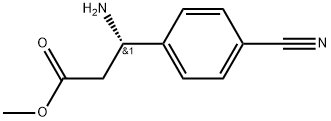 Benzenepropanoic acid, -amino-4-cyano-, methyl ester, (S)- Struktur