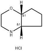 rac-(4aR,7aS)-octahydrocyclopenta[b]morpholine hydrochloride Struktur