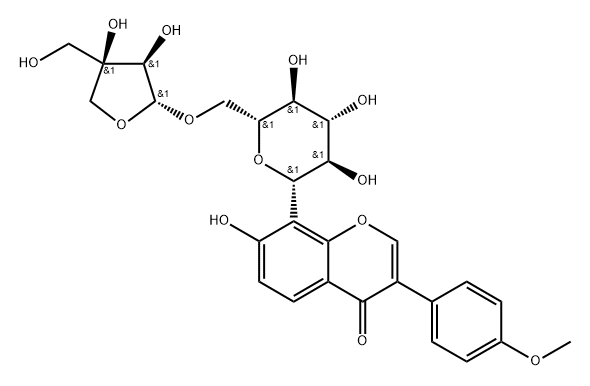 Formononetin-8-C-β-D-apiofuranosyl-(1→6)-O-β-D-glucopyranoside