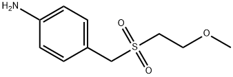 4-(((2-methoxyethyl)sulfonyl)methyl)aniline Struktur