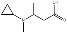 3-(cyclopropyl(methyl)amino)butanoicacid Struktur