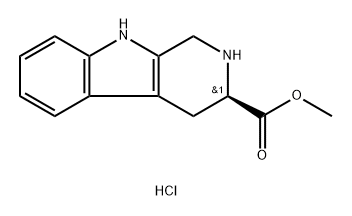 methyl (R)-2,3,4,9-tetrahydro-1H-pyrido[3,4-b]indole-3-carboxylate hydrochloride Struktur