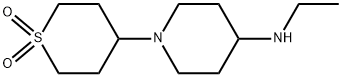 4-(4-(ethylamino)piperidin-1-yl)tetrahydro-2H-thiopyran1,1-dioxide Struktur