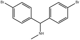 Benzenemethanamine, 4-bromo-α-(4-bromophenyl)-N-methyl- Struktur