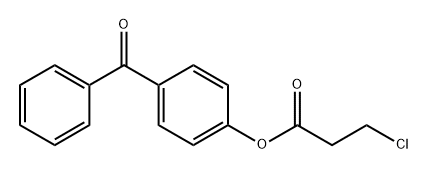 4-benzoylphenyl 3-chloropropanoate Struktur