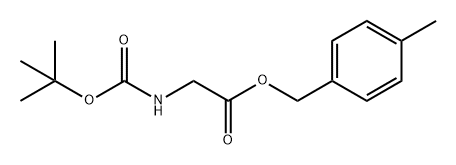 4-methylbenzyl (tert-butoxycarbonyl)glycinate Struktur