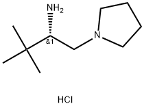 (S)-3,3-dimethyl-1-(pyrrolidin-1-yl)butan-2-aminedihydrochloride Struktur