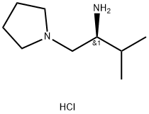 (S)-3-Methyl-1-(pyrrolidin-1-yl)butan-2-aminedihydrochloride Struktur