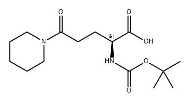 Boc-Glu(Pip)-OH Struktur