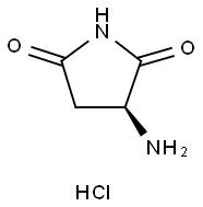 2,5-Pyrrolidinedione, 3-amino-, monohydrochloride, (S)- (9CI) Struktur