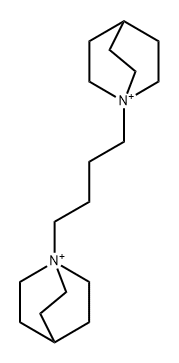 1-Azoniabicyclo[2.2.2]octane, 1,1'-(1,4-butanediyl)bis- Struktur