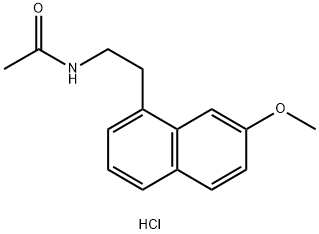 AgoMelatine (hydrochloride) Struktur