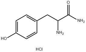 Benzenepropanamide, α-amino-4-hydroxy-, hydrochloride (1:1) Struktur