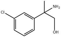 Benzeneethanol, β-amino-3-chloro-β-methyl- Struktur