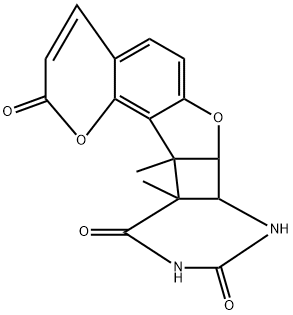 4'-methylangelicin-thymine-4',5'-photocycloadduct Struktur