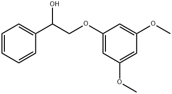 2-(3,5-Dimethoxyphenoxy)-1-phenylethanol Struktur