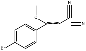 Propanedinitrile, 2-[(4-bromophenyl)methoxymethylene]- Struktur