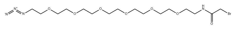 BrCH2CONH-PEG6-N3 Struktur