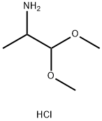 2-Propanamine, 1,1-dimethoxy-, hydrochloride (1:1) Struktur