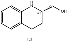 2-Quinolinemethanol, 1,2,3,4-tetrahydro-, hydrochloride (1:1), (2S)- Struktur