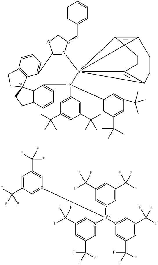 (Sa,S)-DTB-Bn-SIPHOX-Ir Struktur