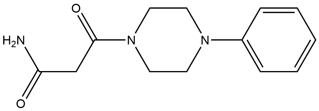 1-Piperazinepropanamide, β-oxo-4-phenyl- Struktur