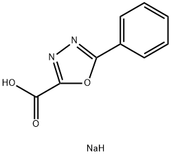 Sodium 5-Phenyl-1,3,4-oxadiazole-2-carboxylate Struktur