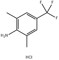 Benzenamine, 2,6-dimethyl-4-(trifluoromethyl)-, hydrochloride (1:1) Struktur