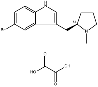 1H-Indole, 5-bromo-3-[[(2R)-1-methyl-2-pyrrolidinyl]methyl]-, ethanedioate (1:1) Struktur