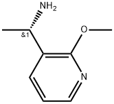 3-Pyridinemethanamine, 2-methoxy-α-methyl-, (αS)- Struktur