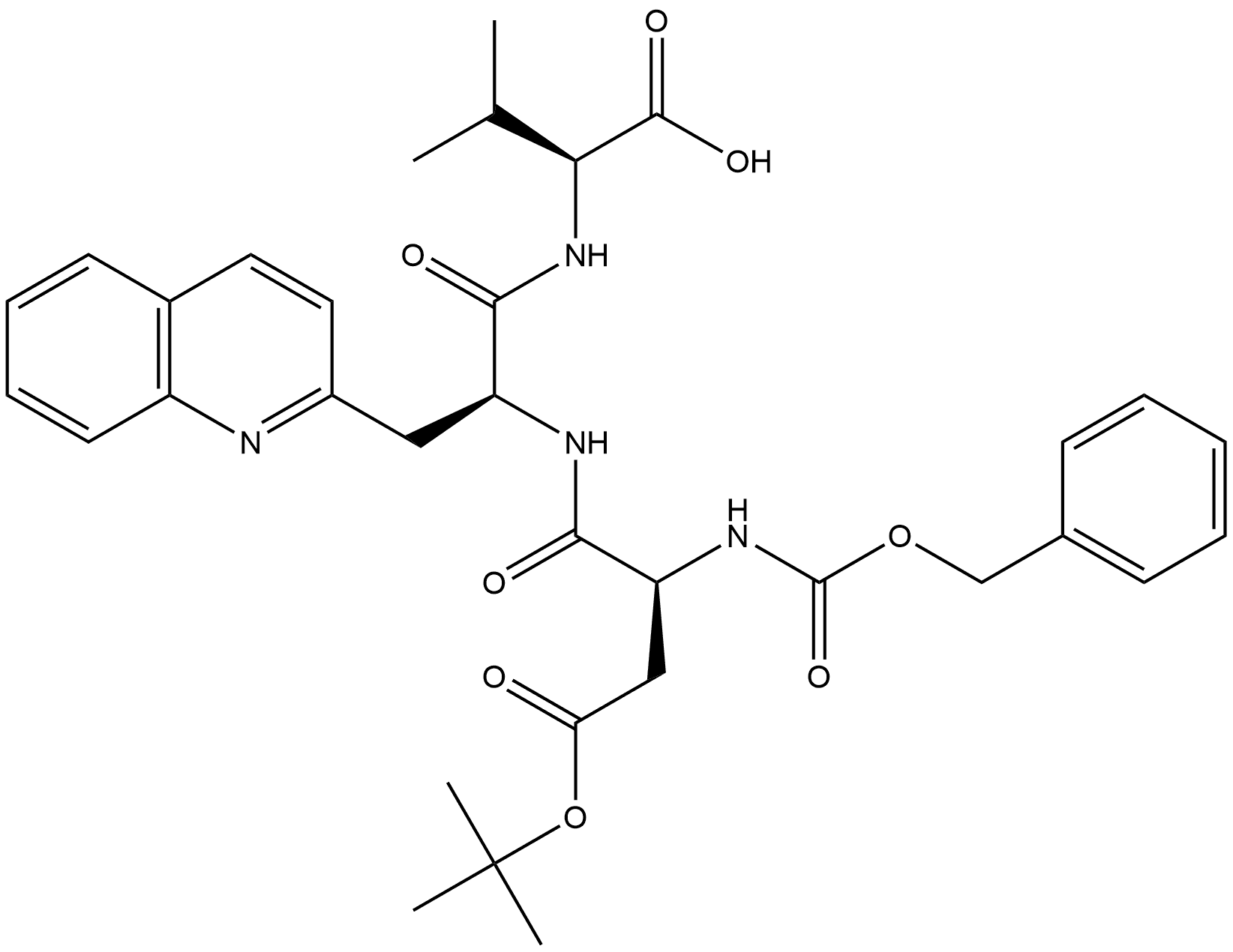 N-[(Phenylmethoxy)carbonyl]-L-α-aspartyl-3-(2-quinolinyl)-L-alanyl-L-valine 1-(1,1-dimethylethyl) ester