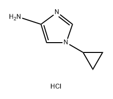 1H-Imidazol-4-amine, 1-cyclopropyl-, hydrochloride (1:1) Struktur