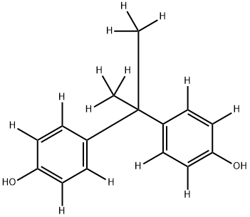 Bisphenol A-d14 Struktur