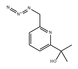 2-Pyridinemethanol, 6-(azidomethyl)-α,α-dimethyl- Struktur