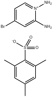 Pyridinium, 1,2-diamino-4-bromo-, 2,4,6-trimethylbenzenesulfonate (1:1) Struktur