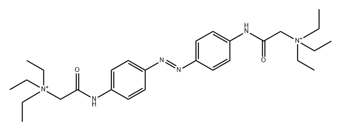 Ethanaminium, 2,2'-[1,2-diazenediylbis(4,1-phenyleneimino)]bis[N,N,N-triethyl-2-oxo- Struktur