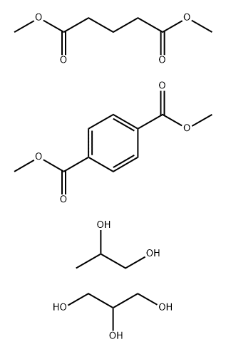 DIMETHYL 1,4-BENZENEDICARBOXYLATE-DIMETHYL PENTANEDIOATE- 1,2-PROPANEDIOL-1,2,3-PROPANETRIOL POLYMER Struktur